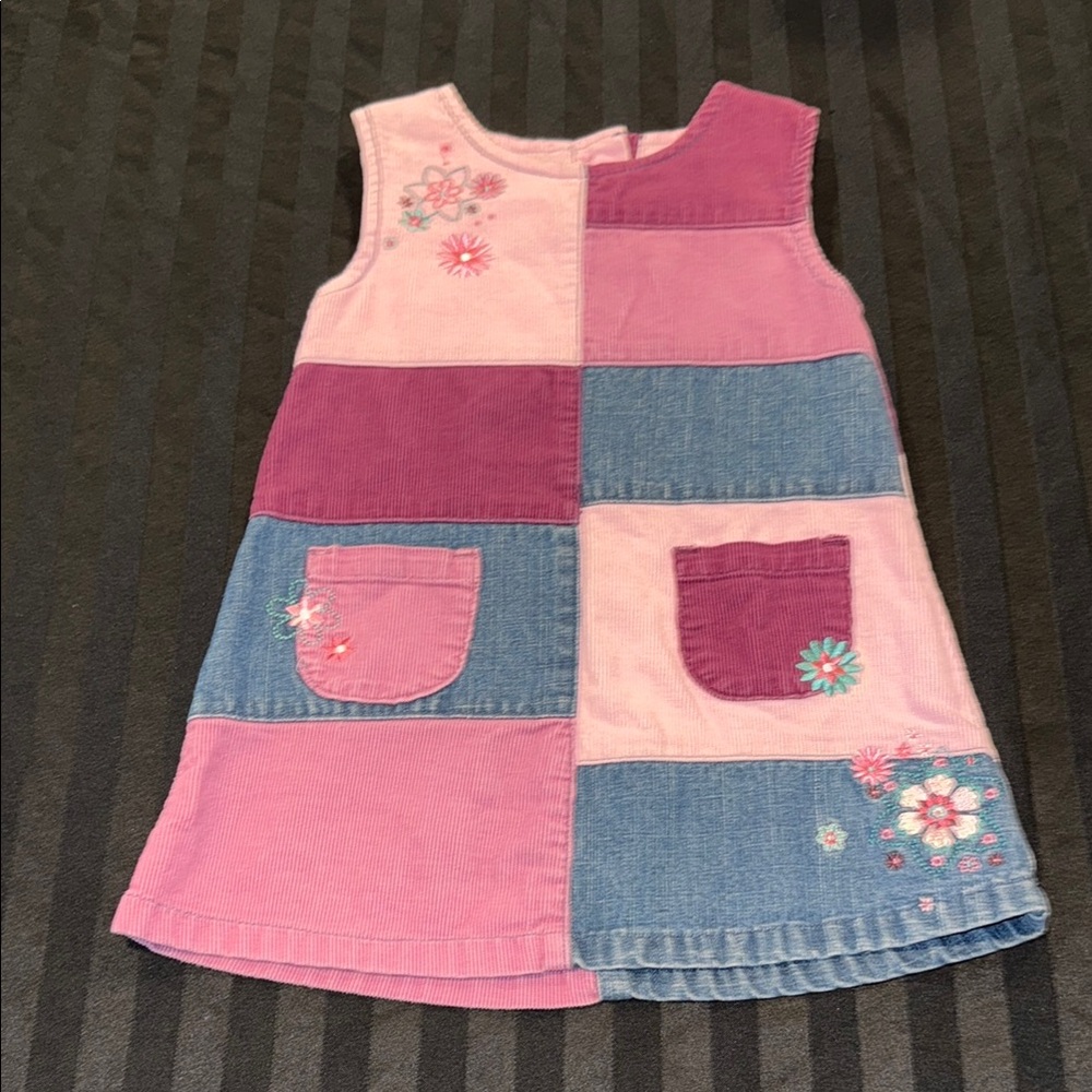 Colorful Patchwork Kids Dress